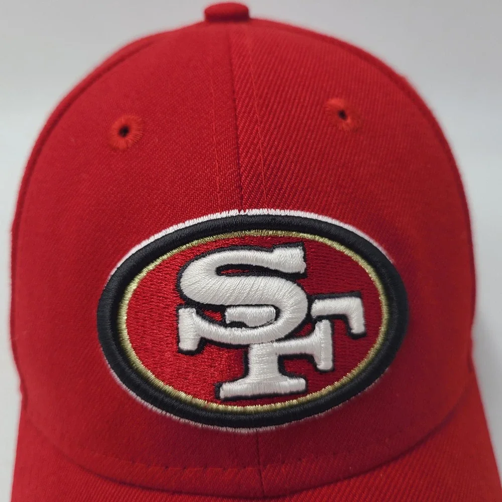 Youth San Francisco 49ers Hat Adjustable New Era 9Forty Red NFL Football Boys